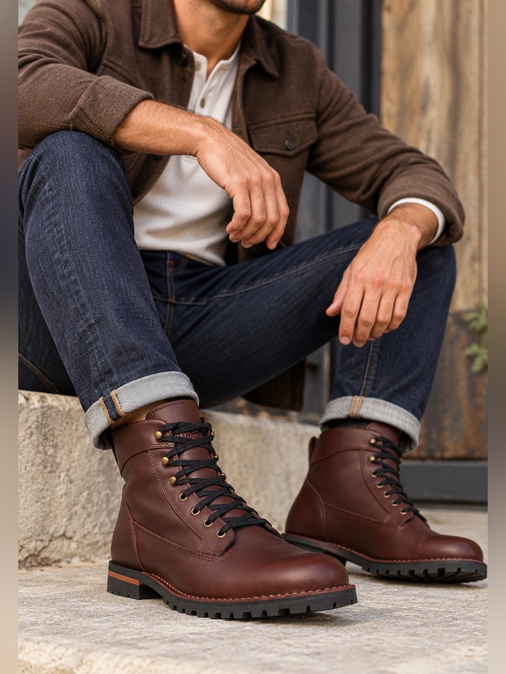 Danner Jack III 6" Lifestyle lace up Boots mahogany brown